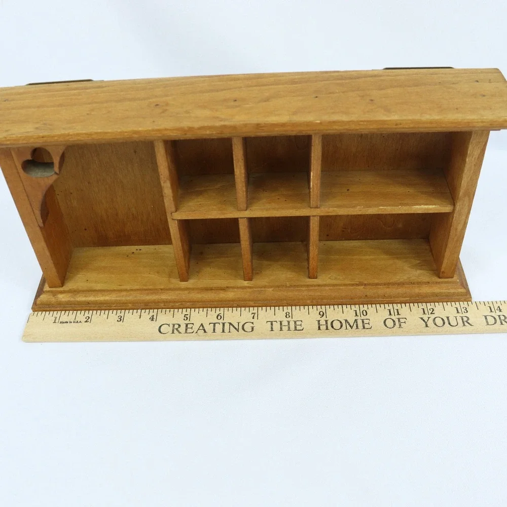 Cottagecore Wooden Heart Trinket Shadow Hanging Display Box 13.5